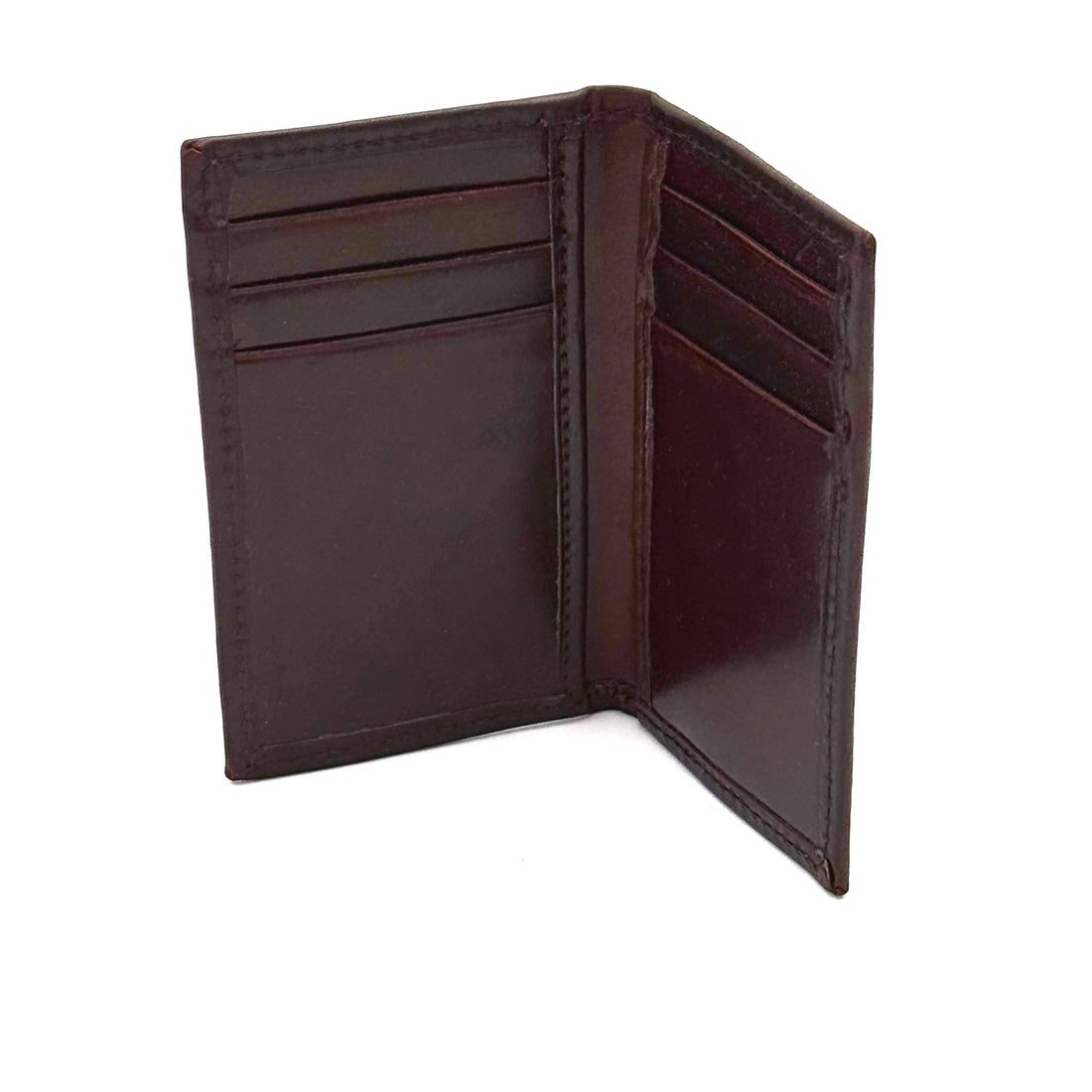 Bigelow 3-Slot Shell Cordovan Bi-Fold Credit Card Case
