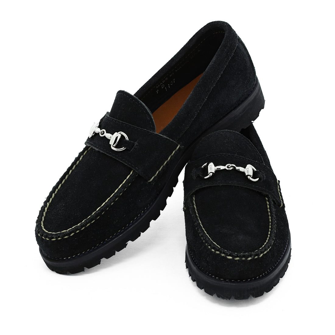 Horsebit Loafer w/ Lug Sole - Black Orion Fleshout