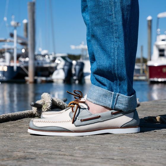 Bayside Boat Shoe - Lava Boheme/Parchment Cotswold, view 5