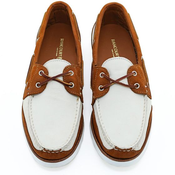 Bayside Boat Shoe - Parchment Cotswold/Chestnut Vienna, view 3