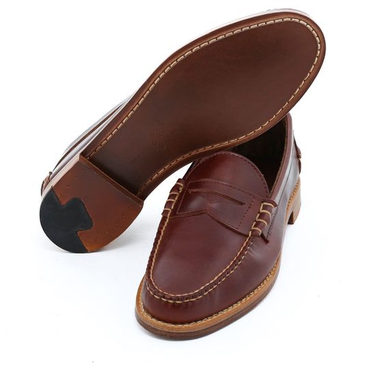 Beefroll Penny Loafers - British Tan, view 3