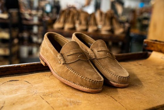 Beefroll Penny Loafers - Khaki Orion Fleshout, view 5