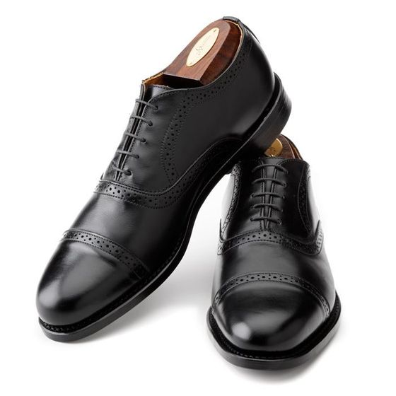 Brackett Oxford - Black Calf