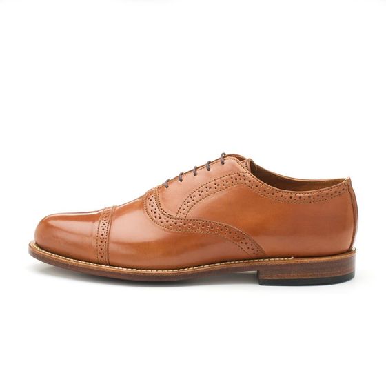 Brackett Oxford - Caramel Shell Cordovan, view 4