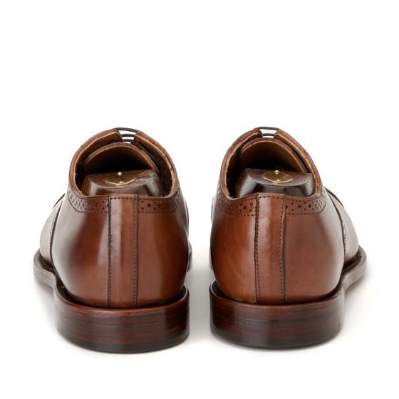 Brackett Oxford - Tan Calf, view 4