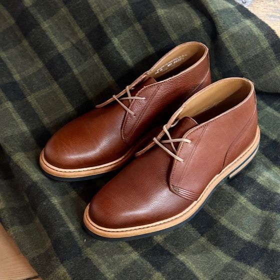 Bremen Gusset Chukka - Pepita Medium Brown Calf, view 4
