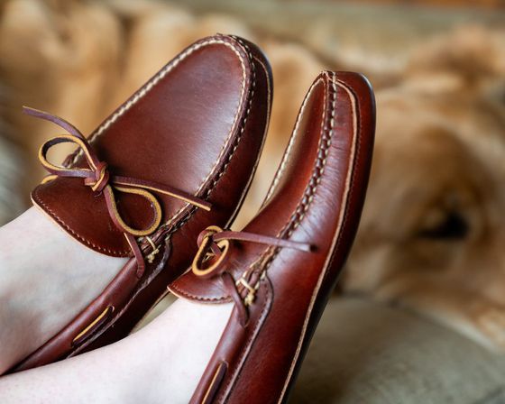 Brunswick Slipper Leather-sole - British Tan, view 6
