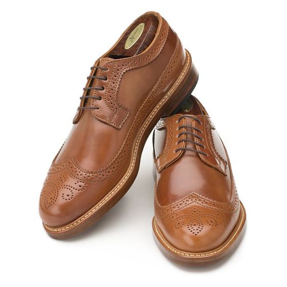 Cushman Longwing - Caramel Shell Cordovan