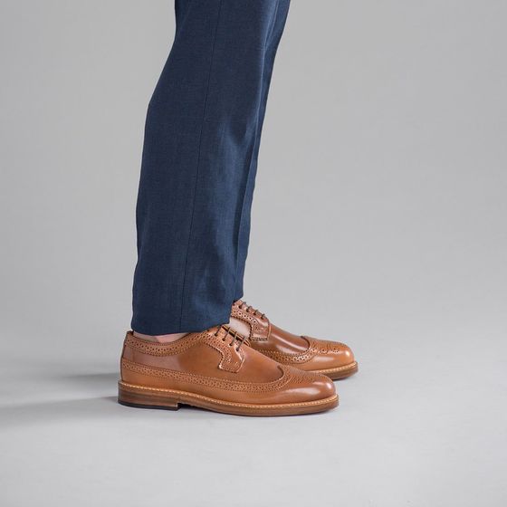 Cushman Longwing - Caramel Shell Cordovan, view 3