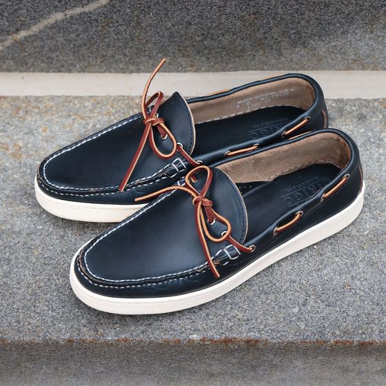 Halyard Camp-Moc - Navy Chromexcel, view 6