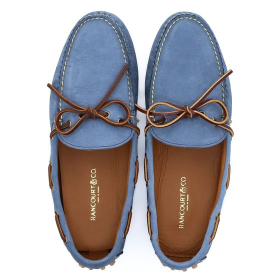 Halyard Driving Moc - Harbor Blue Montorso, view 3