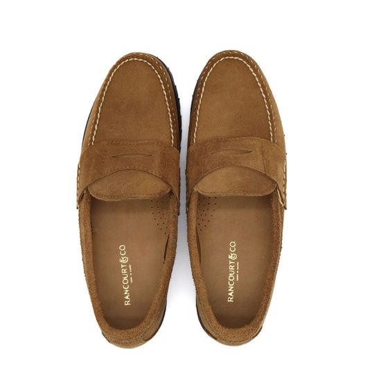 Halyard Pinch Penny Loafer - Olive Mohave, view 5