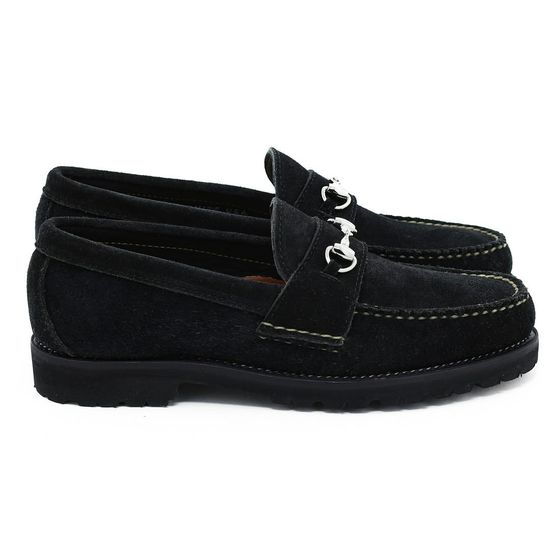 Horsebit Loafer w/ Lug Sole - Black Orion Fleshout, view 2