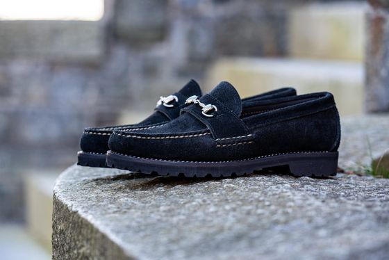 Horsebit Loafer w/ Lug Sole - Black Orion Fleshout, view 6