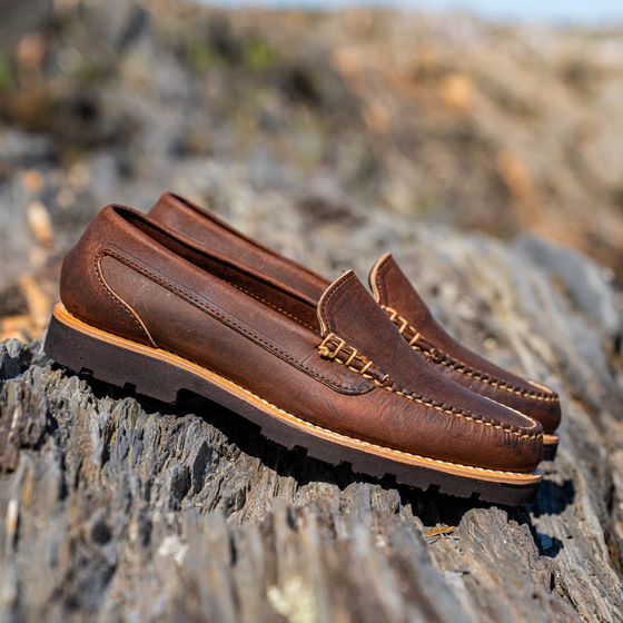 Newcastle Venetian Loafer - Rye Crazy Horse, view 5