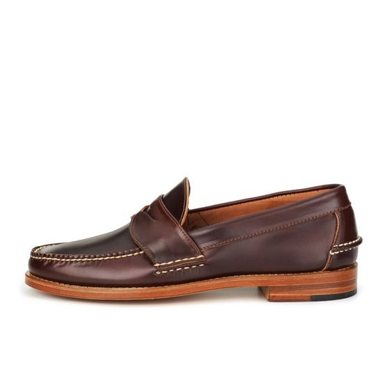 Pinch Penny Loafers - Color 8 Shell Cordovan, view 2