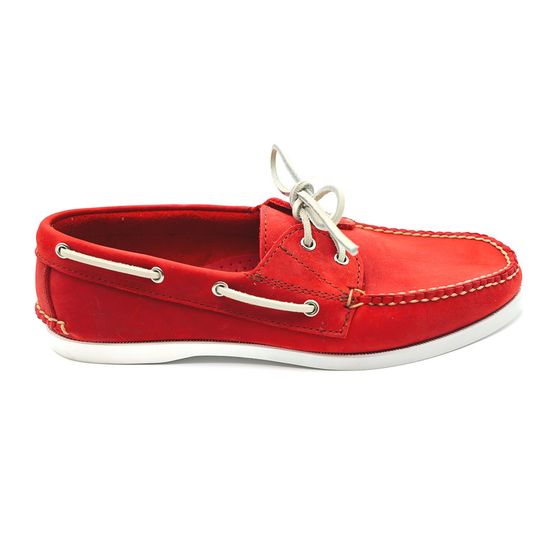 Roque Boat Shoe - Roughman Deep Red, view 2