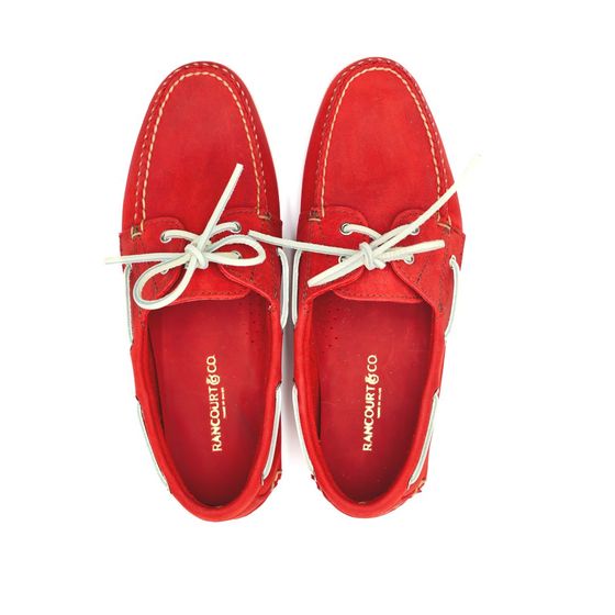 Roque Boat Shoe - Roughman Deep Red, view 4