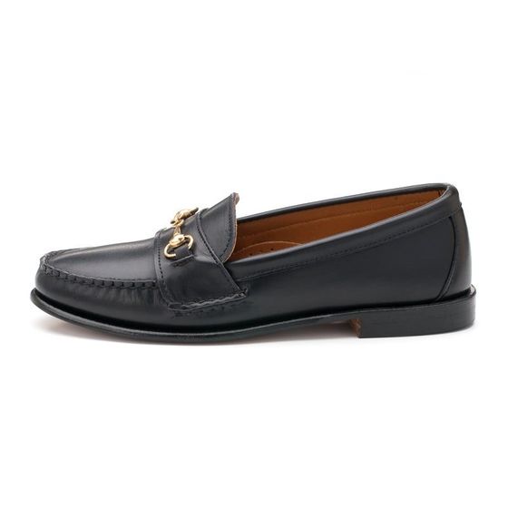Women's Horsebit Loafers - Black Calf, view 4