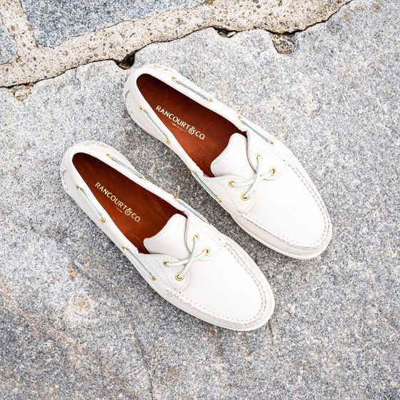 Women's Merrymeet Boat Shoe - Pebble White, view 6